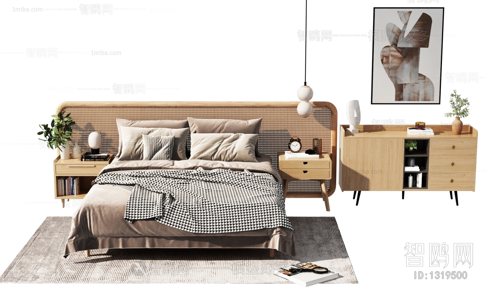 Nordic Style Double Bed