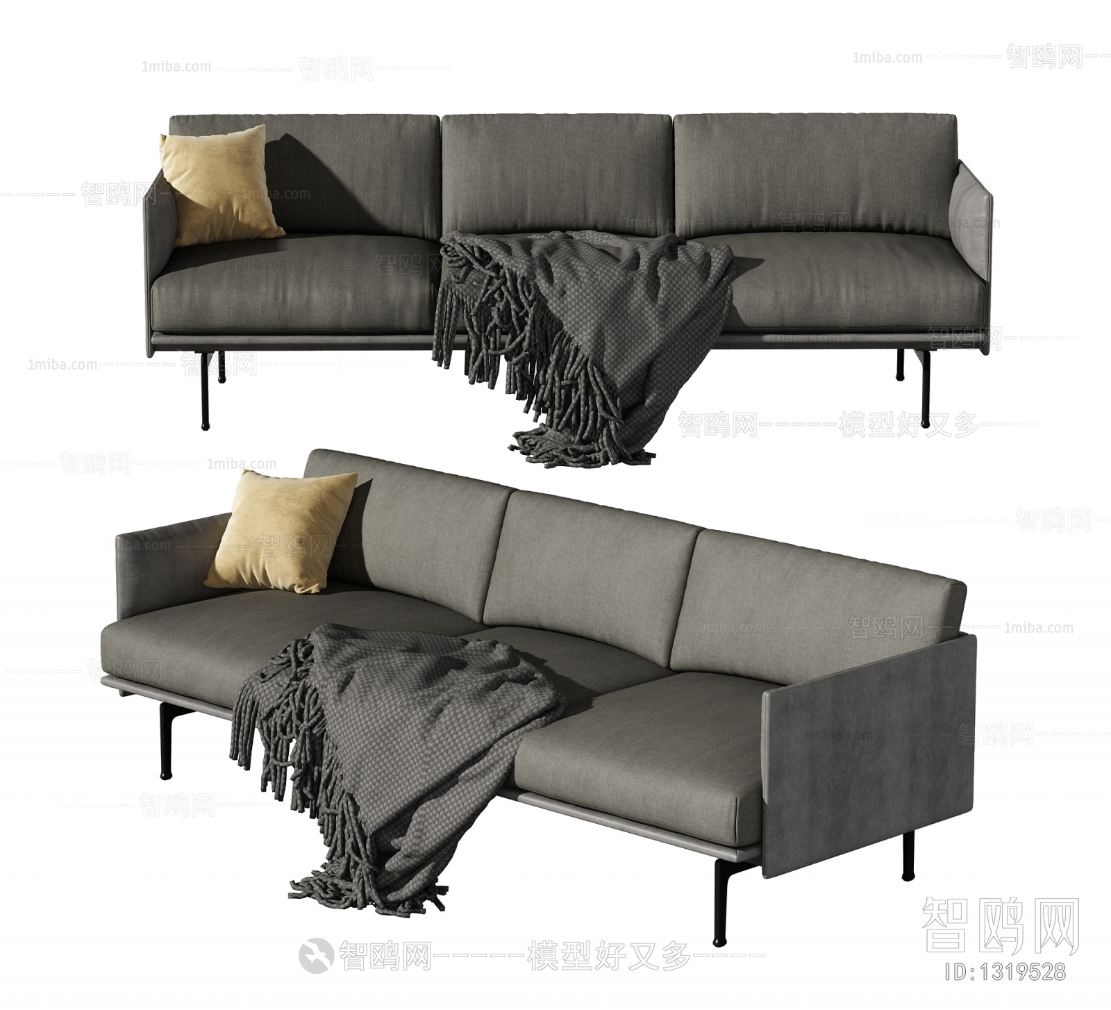 Modern Three-seat Sofa