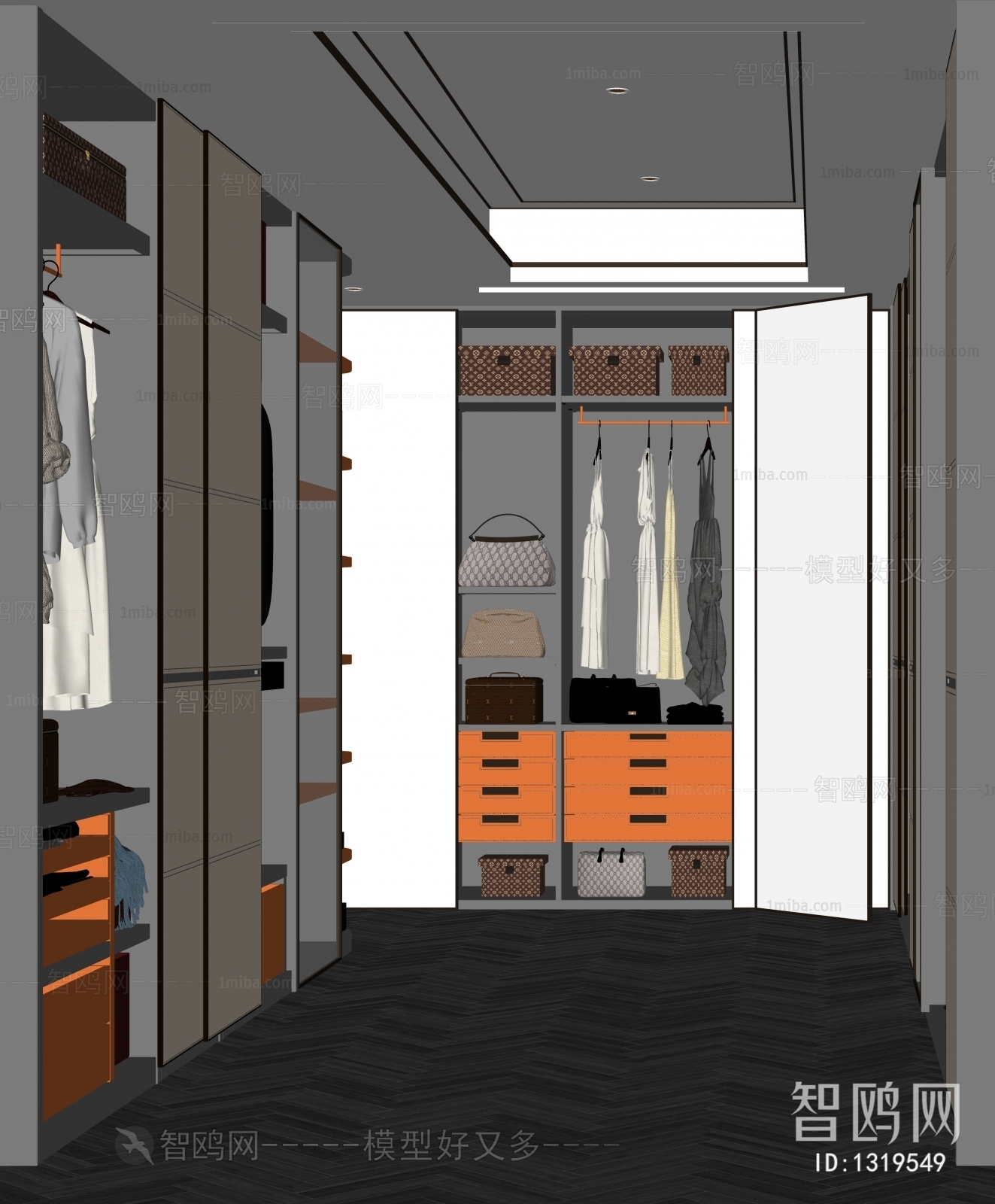 Modern Clothes Storage Area