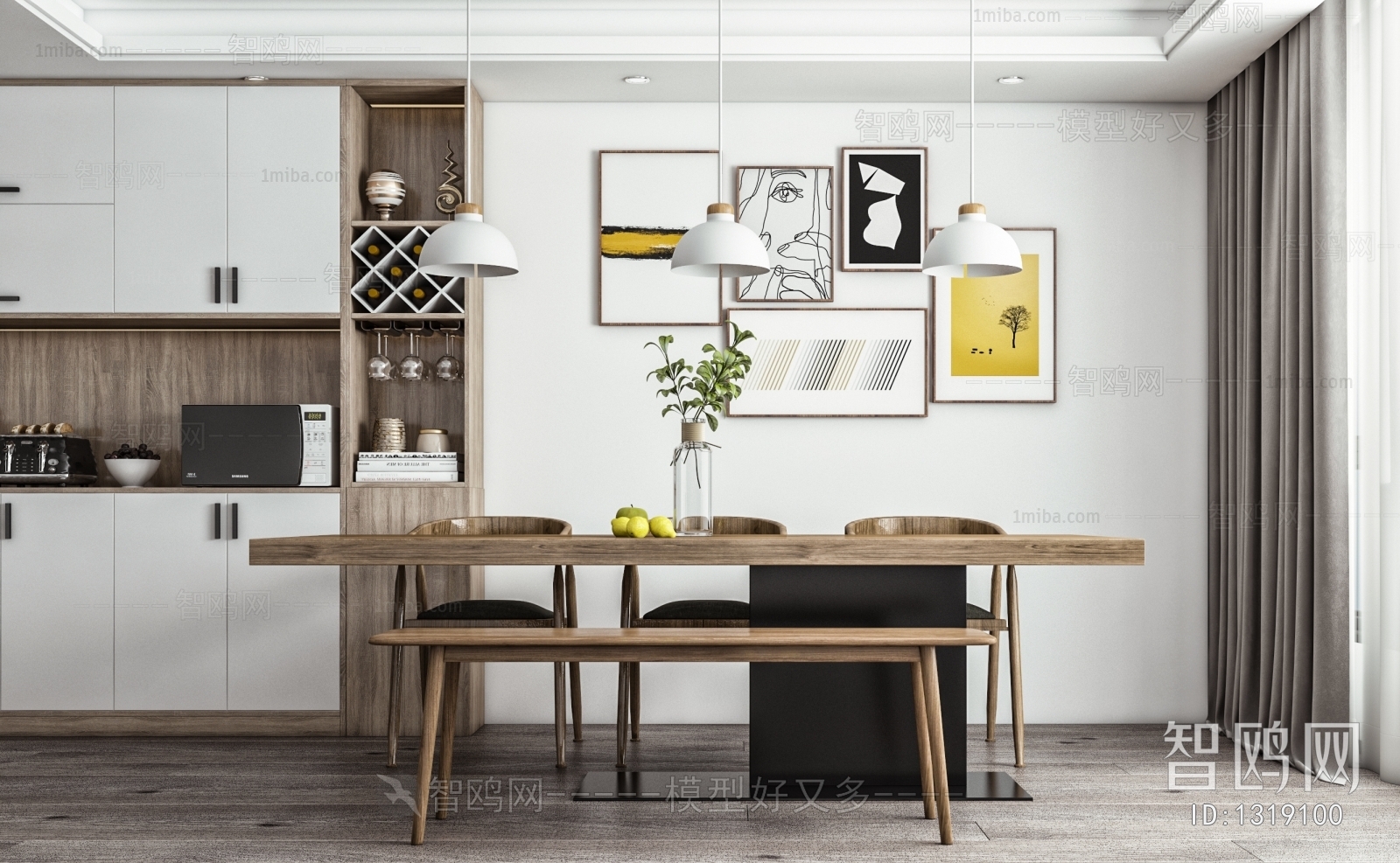 Nordic Style Dining Table And Chairs