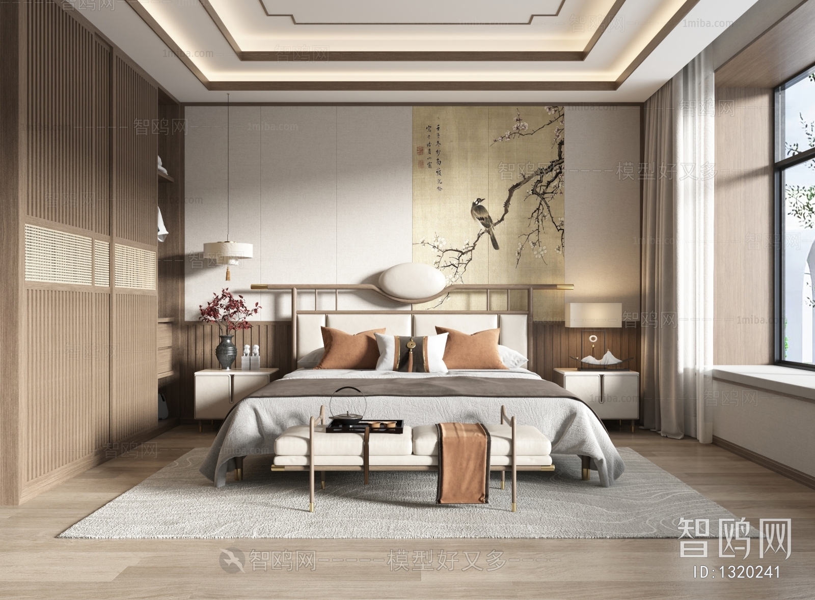 New Chinese Style Bedroom