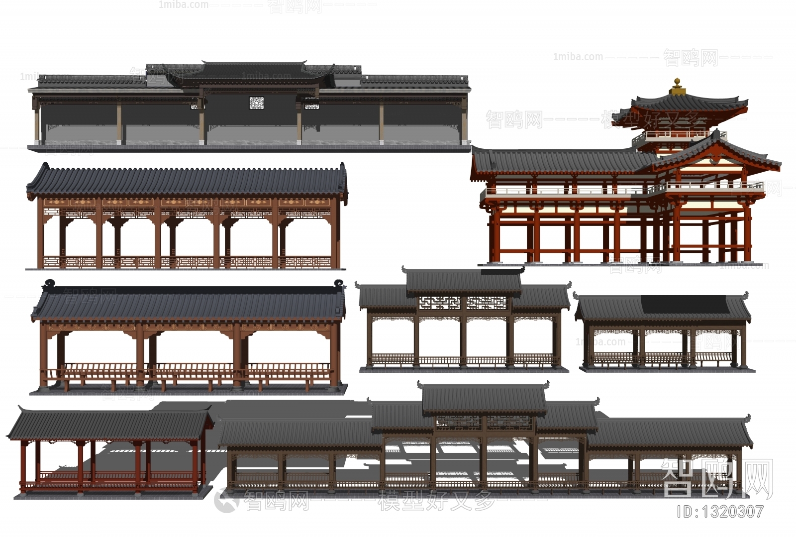 Chinese Style Ancient Architectural Buildings