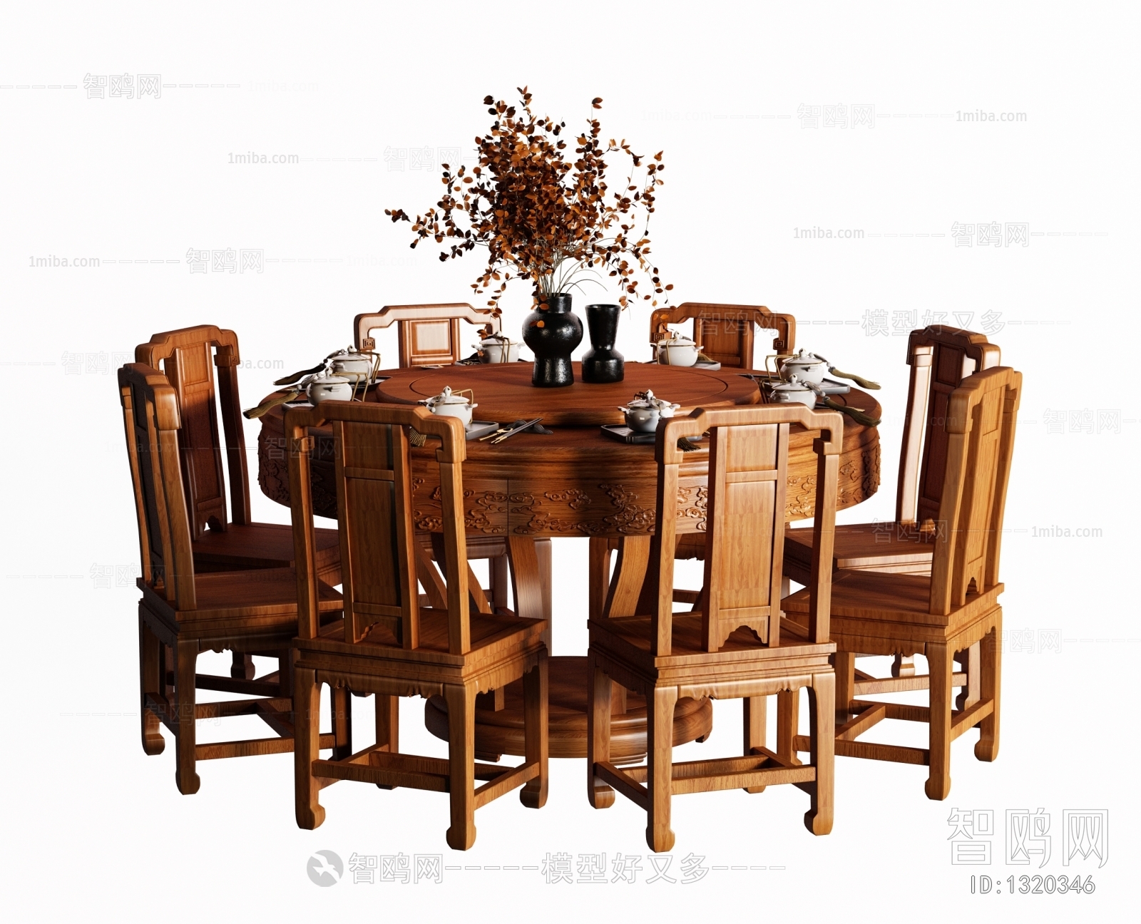 Chinese Style Dining Table And Chairs