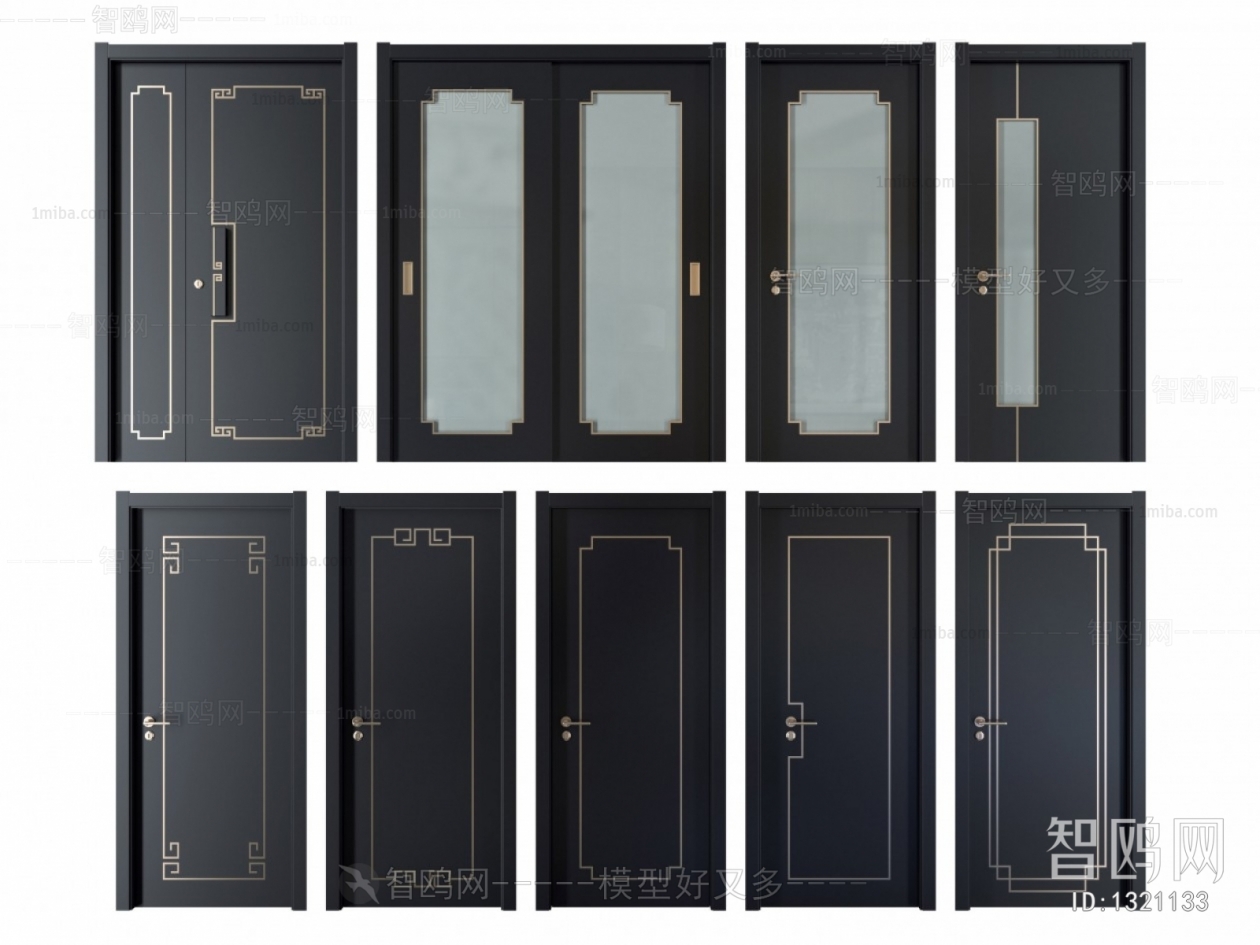 New Chinese Style Single Door