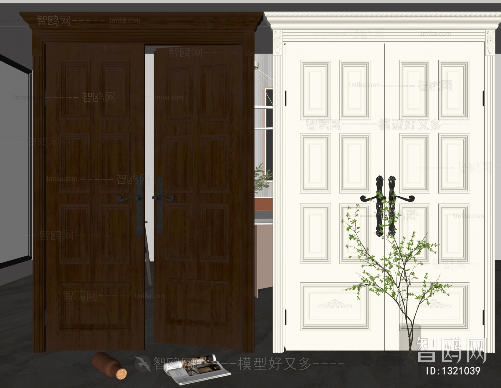 Simple European Style Door