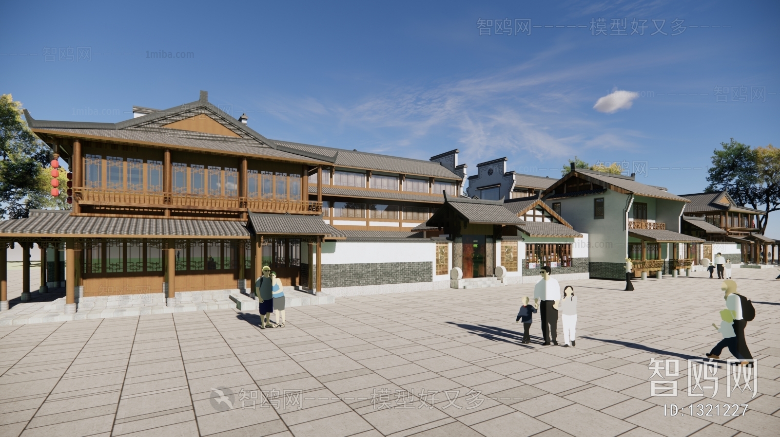 New Chinese Style Building Appearance