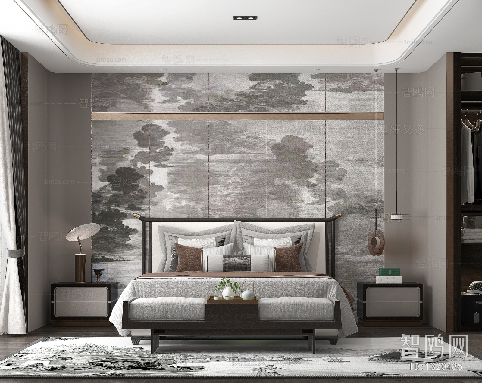 New Chinese Style Bedroom