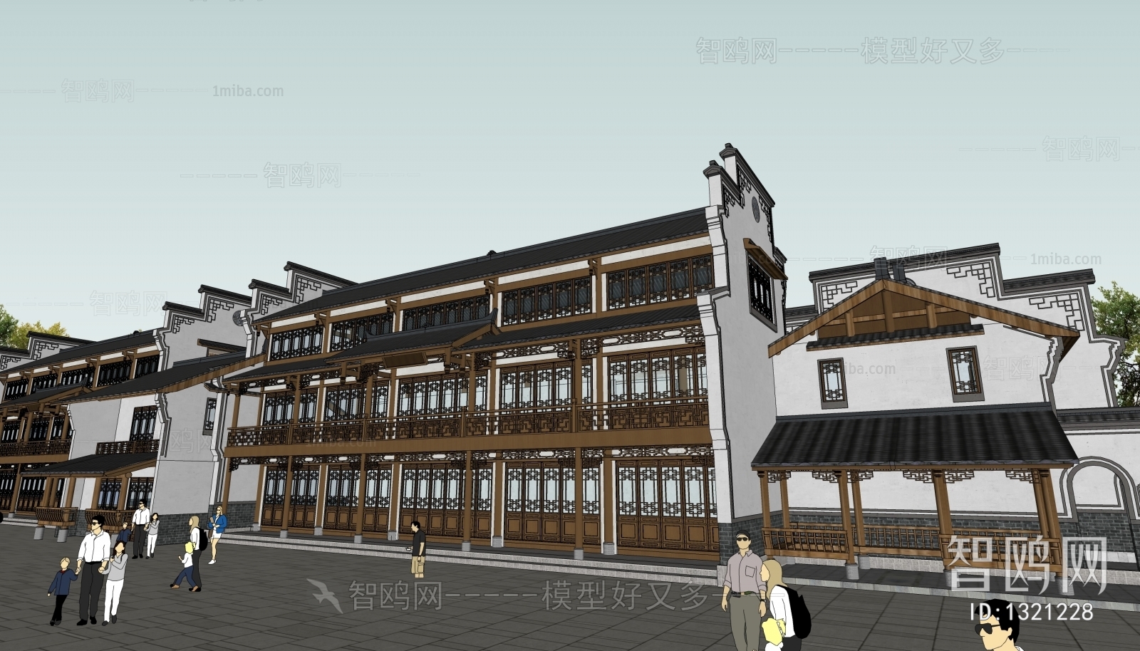 New Chinese Style Building Appearance