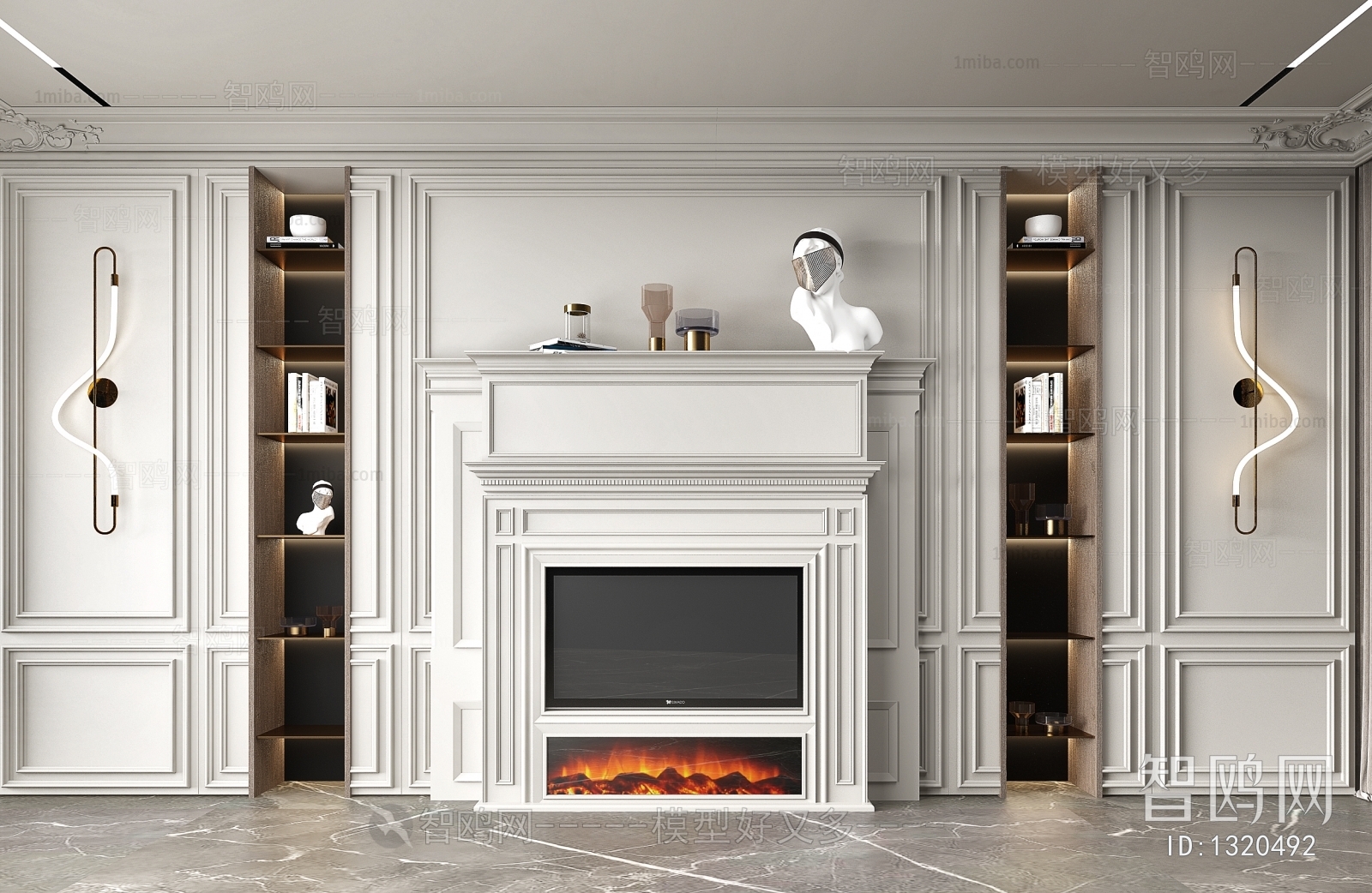 American Style Fireplace