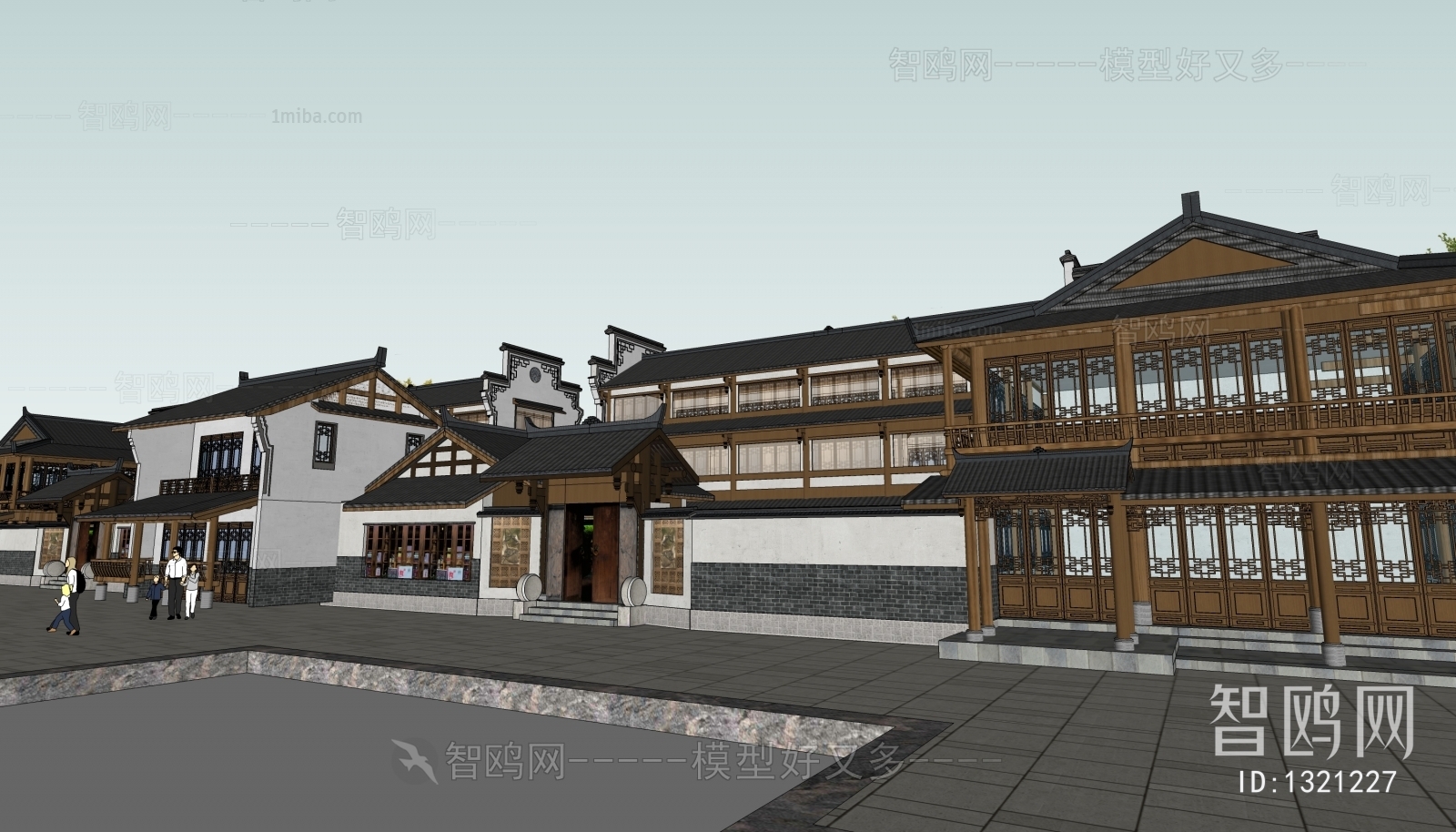 New Chinese Style Building Appearance