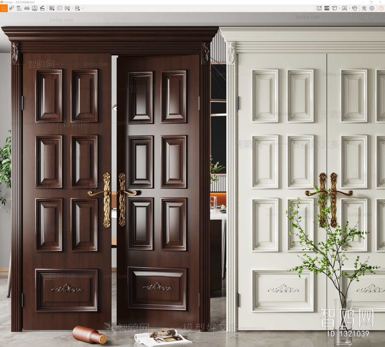 Simple European Style Door