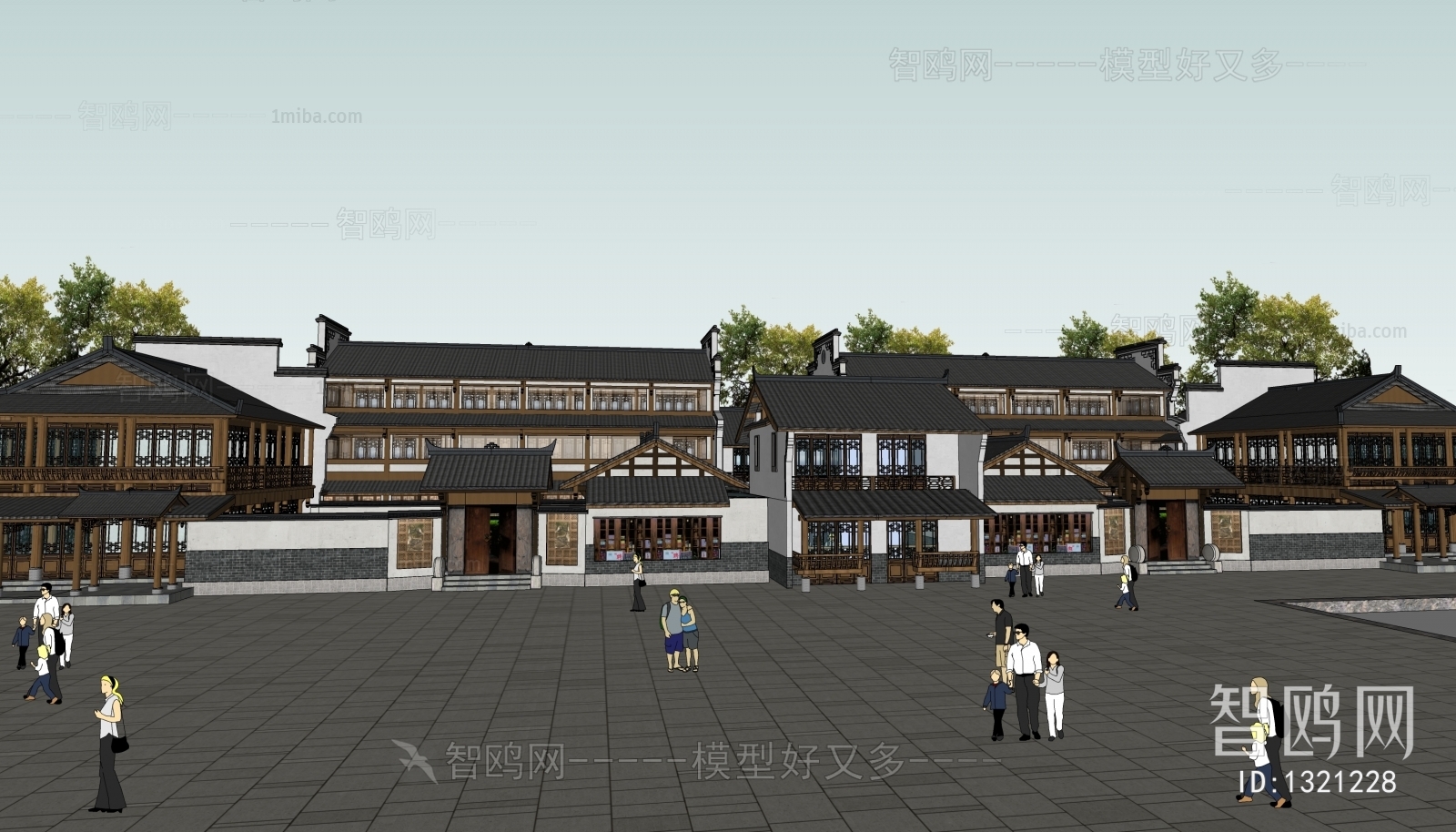 New Chinese Style Building Appearance