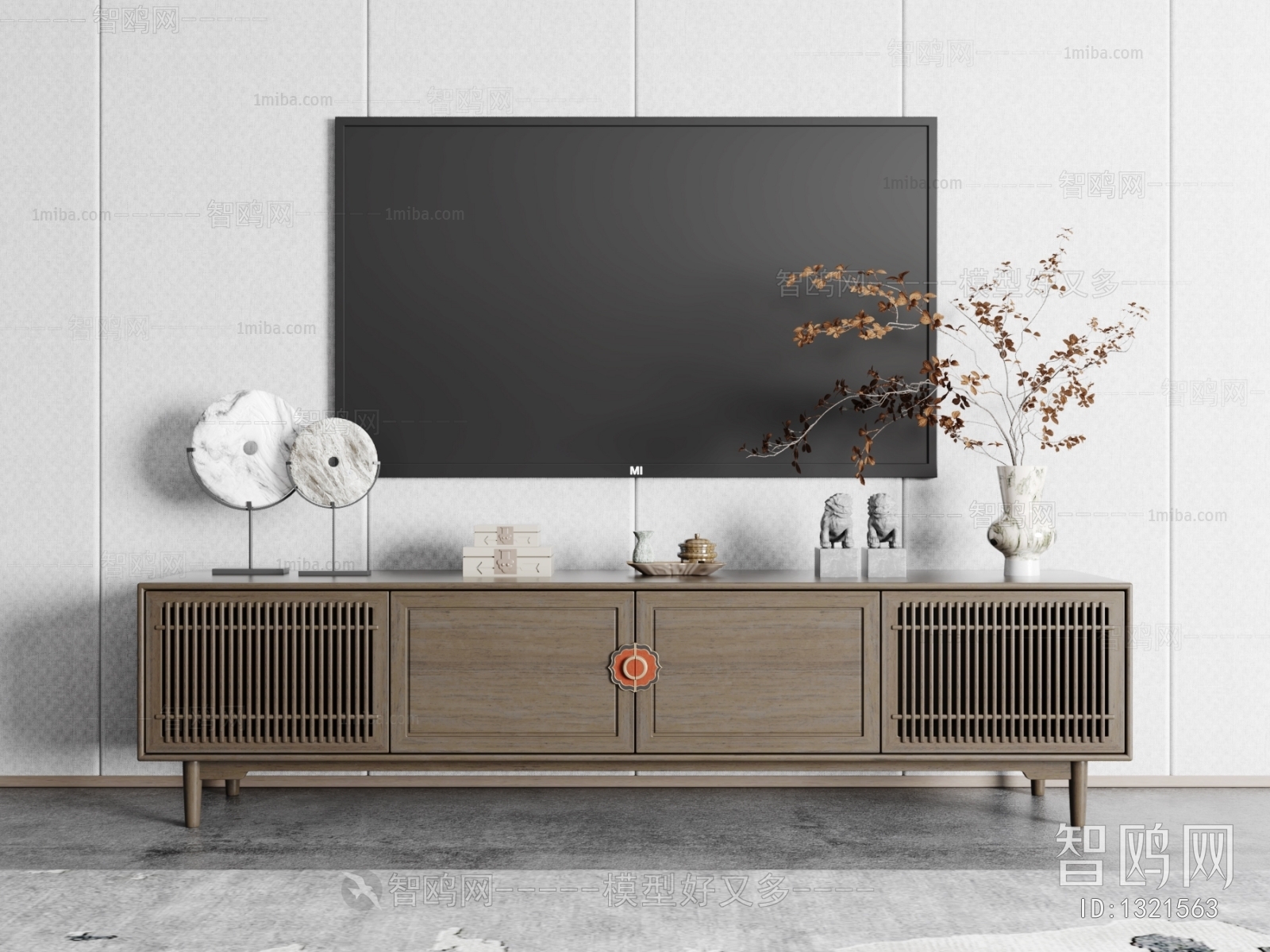 New Chinese Style TV Cabinet