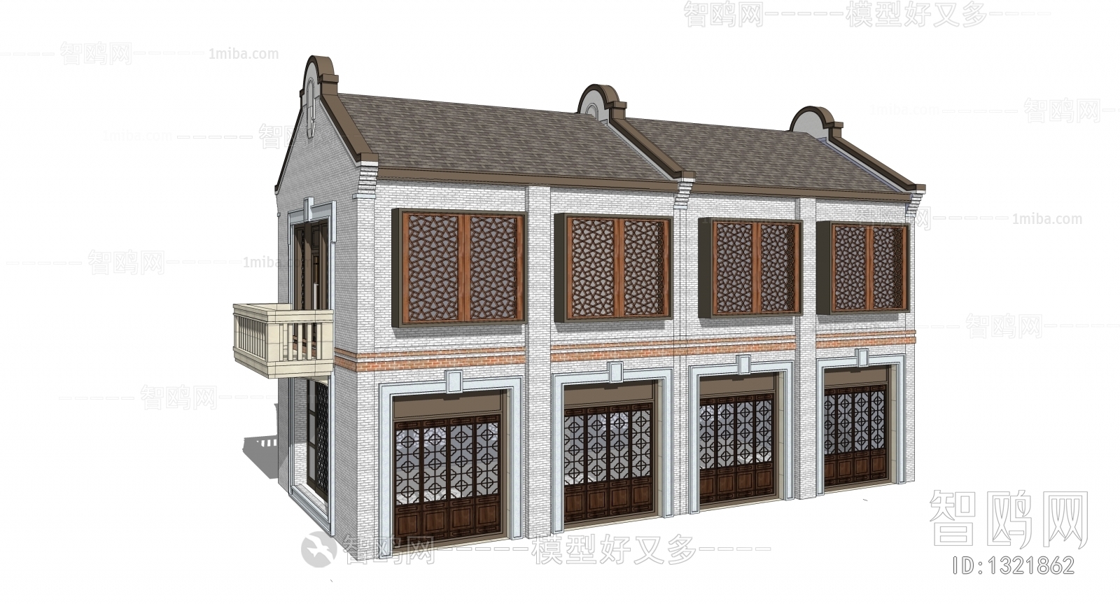 New Chinese Style Villa Appearance