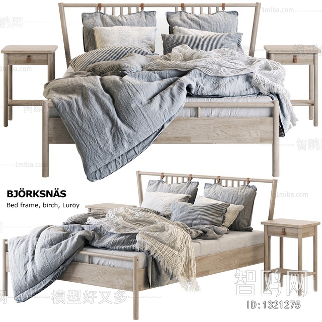 Nordic Style Double Bed