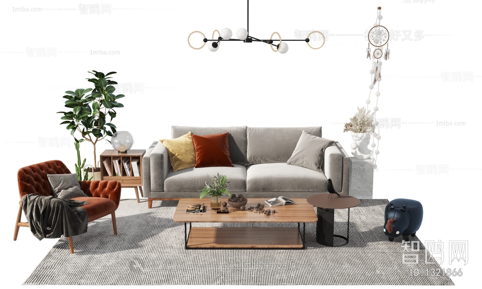 Nordic Style Sofa Combination