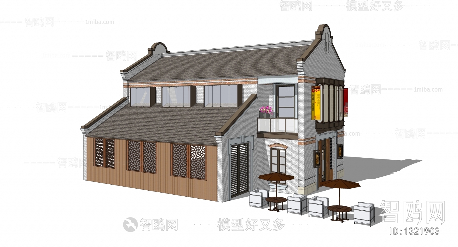 New Chinese Style Villa Appearance