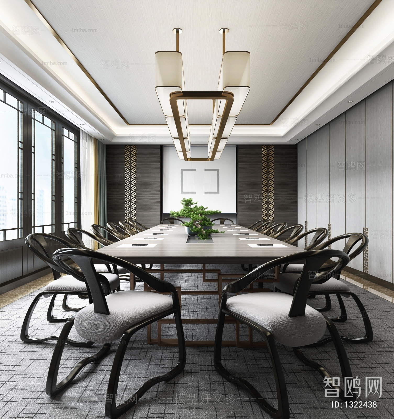 New Chinese Style Meeting Room