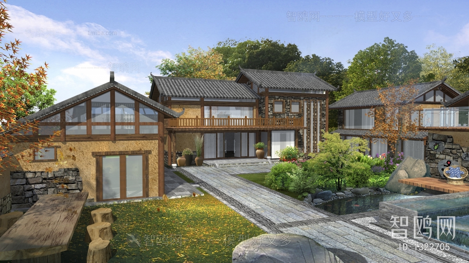 Chinese Style Villa Appearance