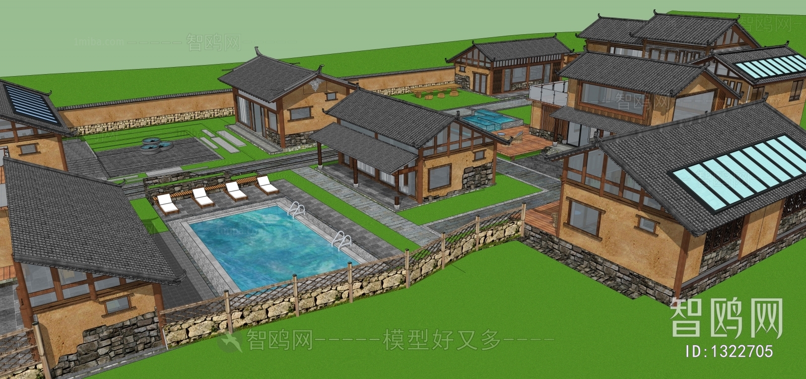 Chinese Style Villa Appearance