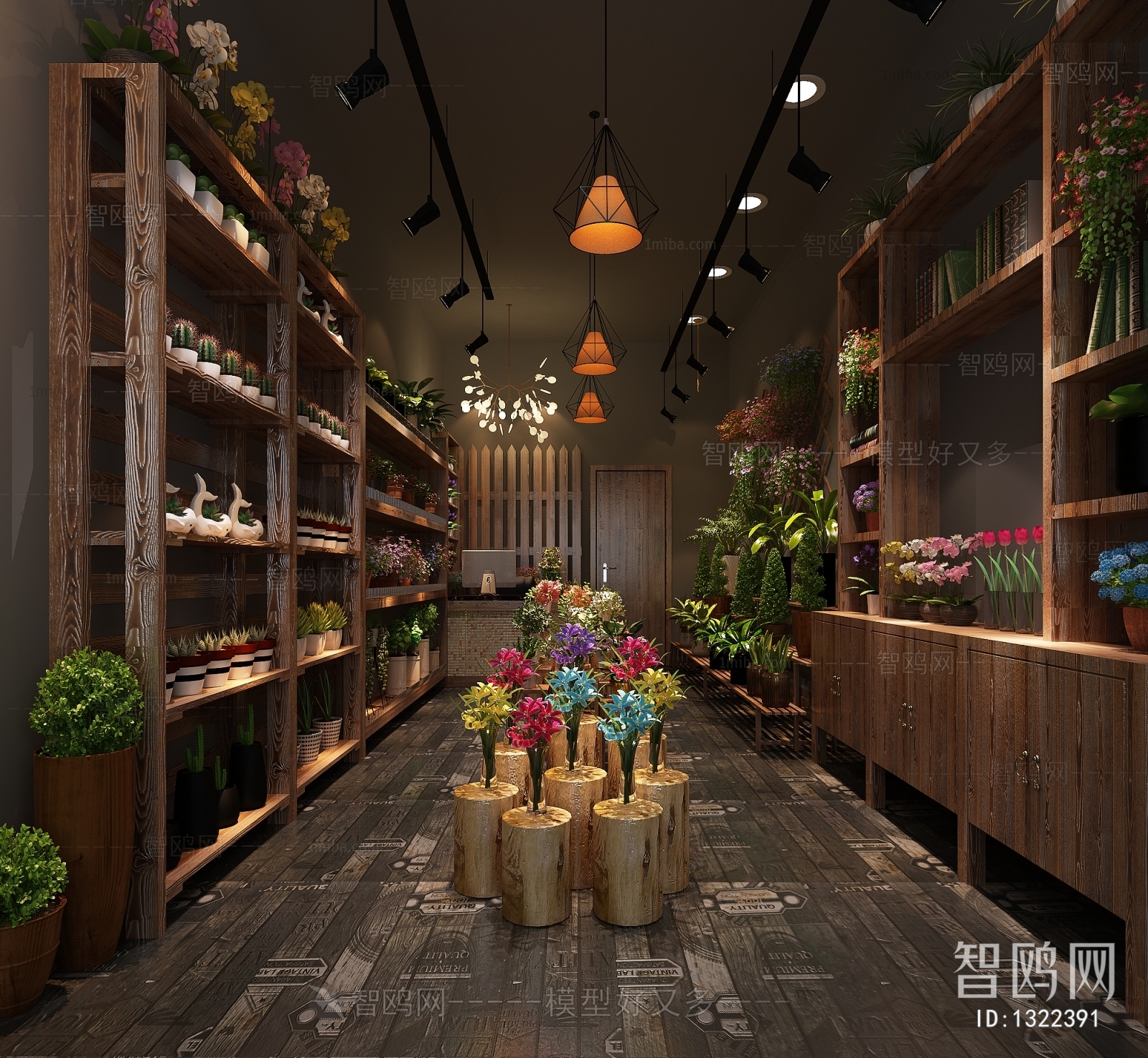 Industrial Style Flower Shop