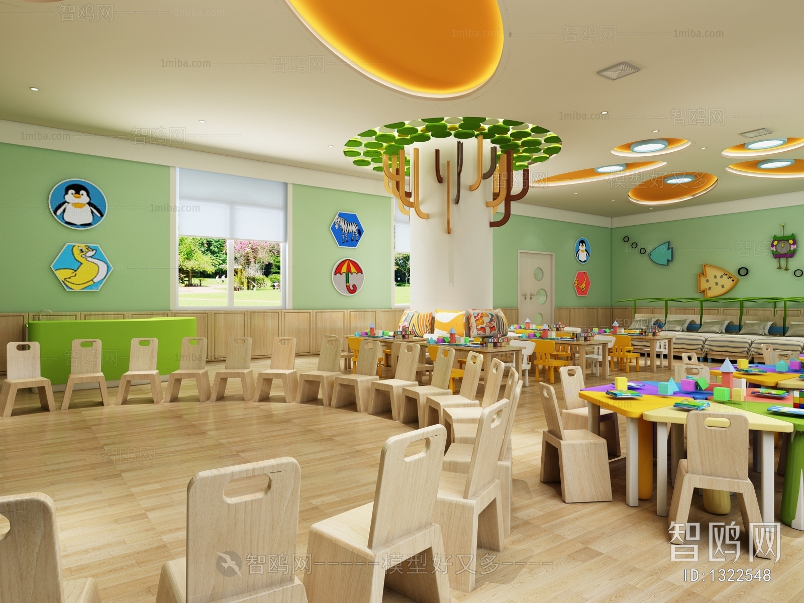 New Chinese Style Children's Kindergarten