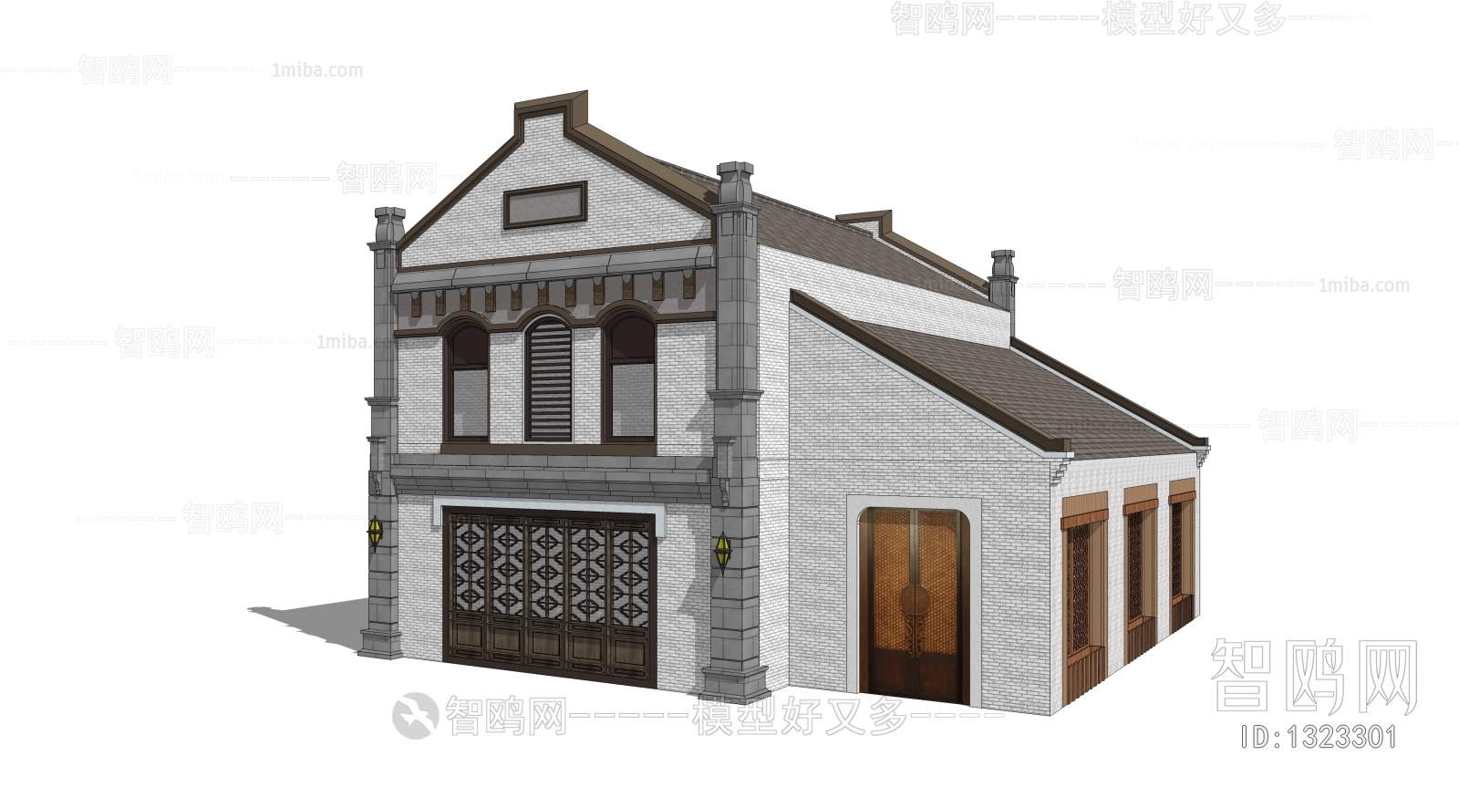 New Chinese Style Villa Appearance