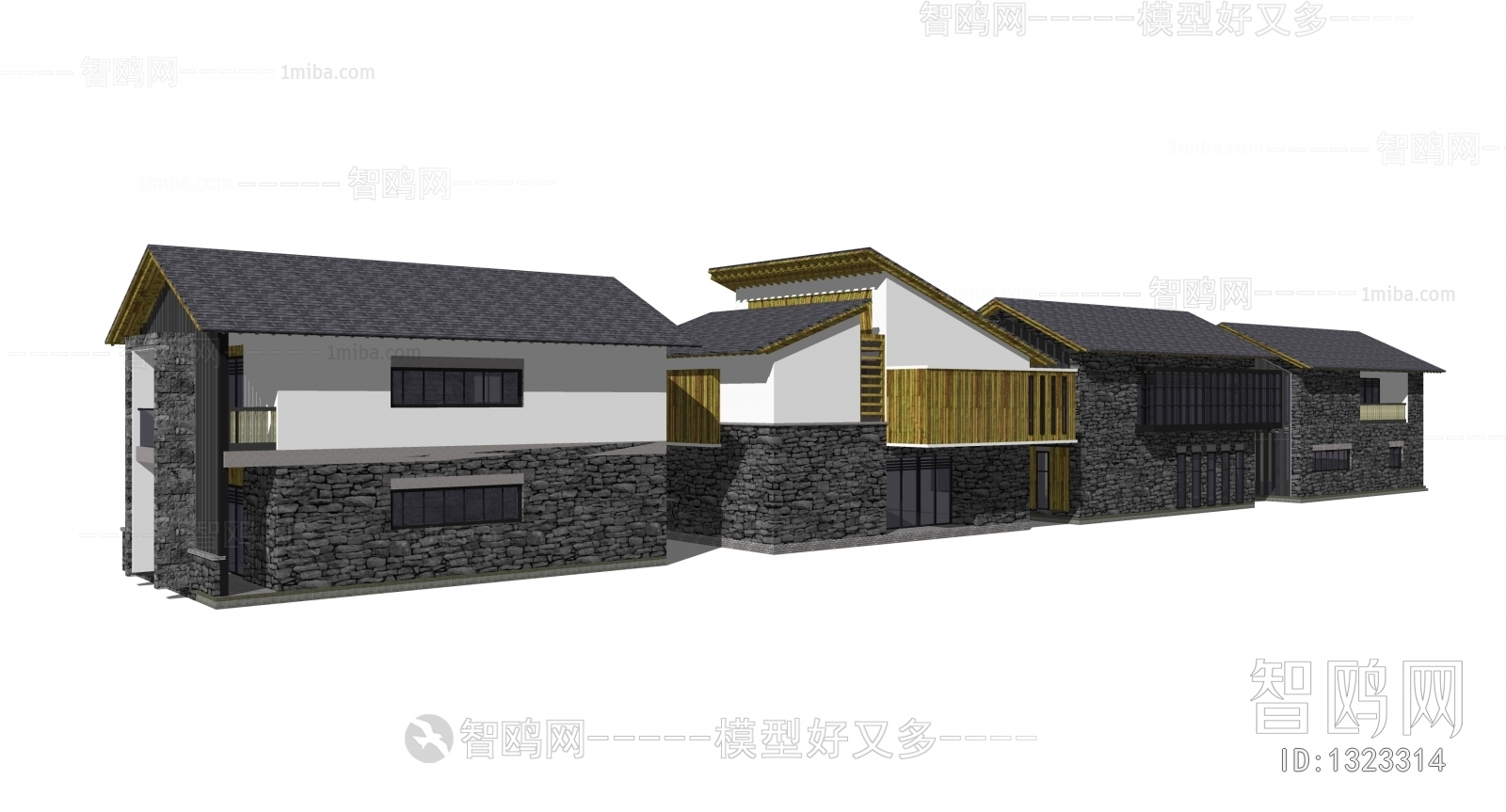 New Chinese Style Villa Appearance