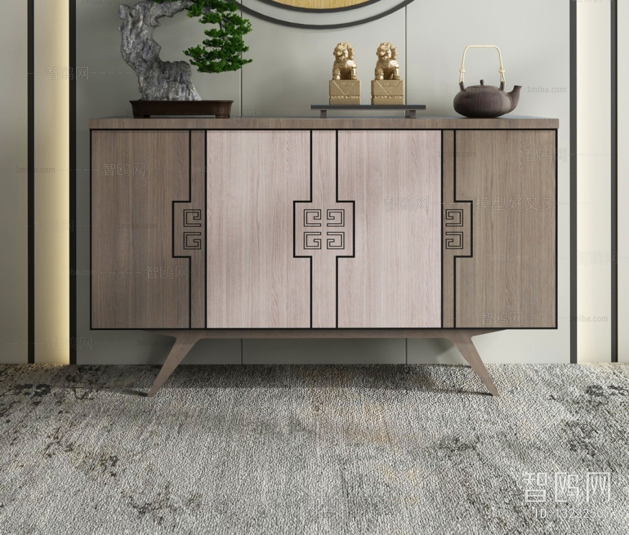 New Chinese Style Side Cabinet