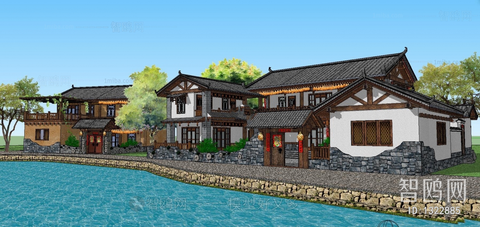 Chinese Style Villa Appearance