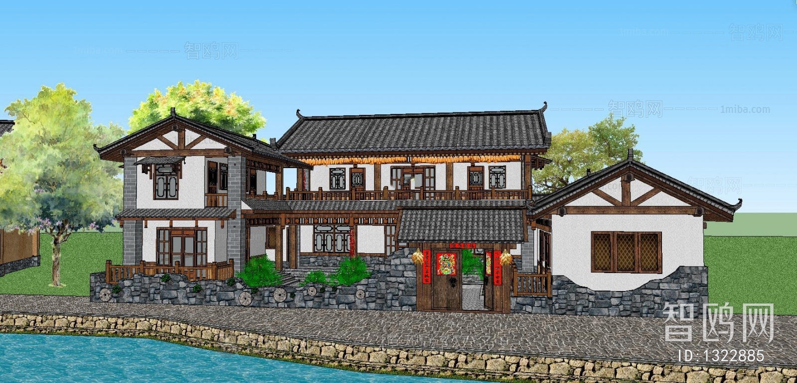 Chinese Style Villa Appearance