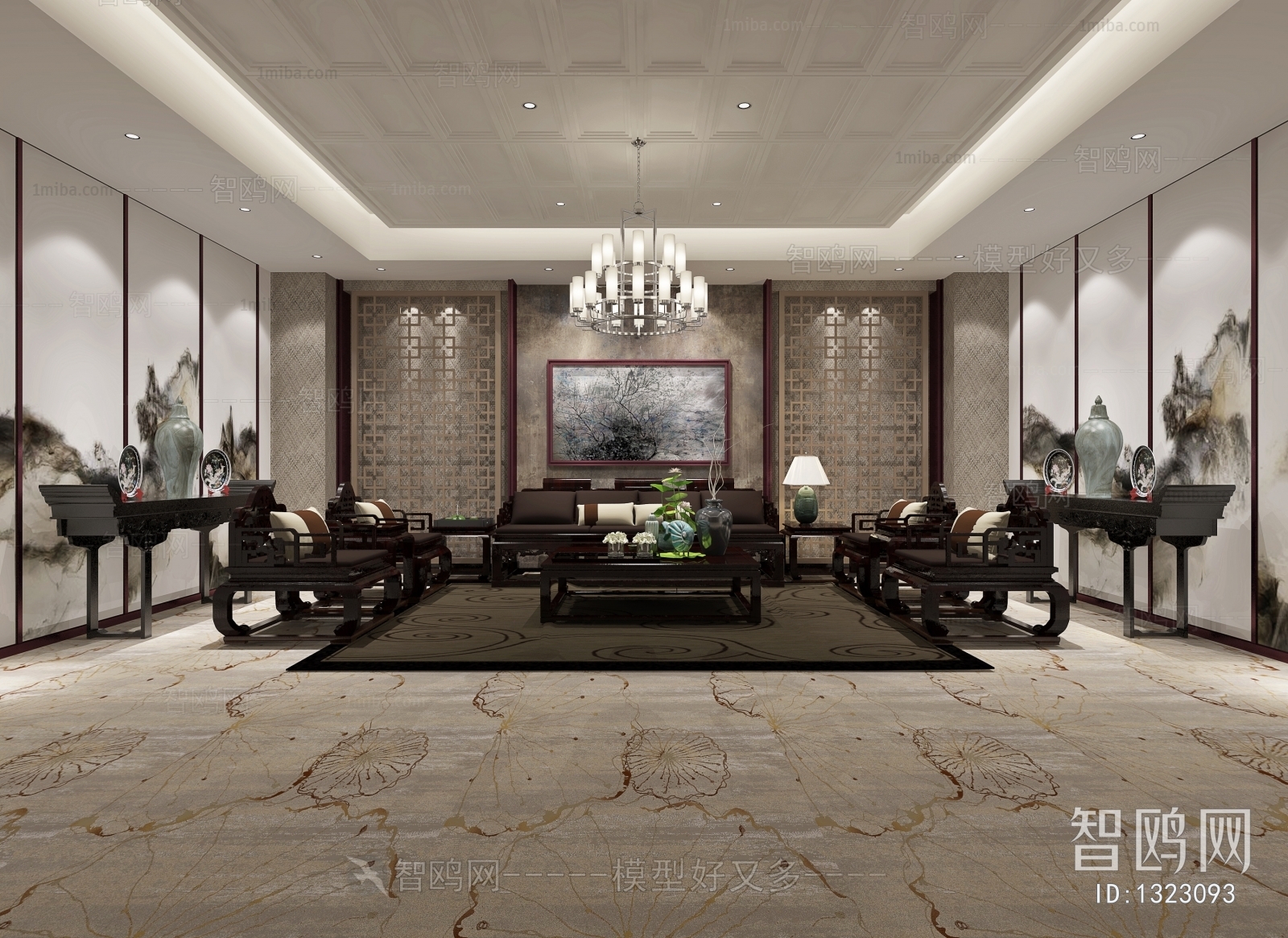 New Chinese Style Reception Room