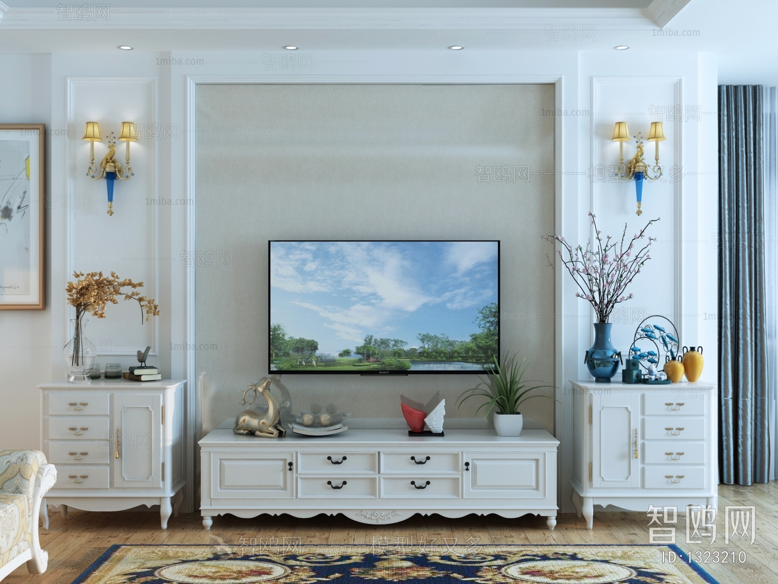 European Style TV Cabinet