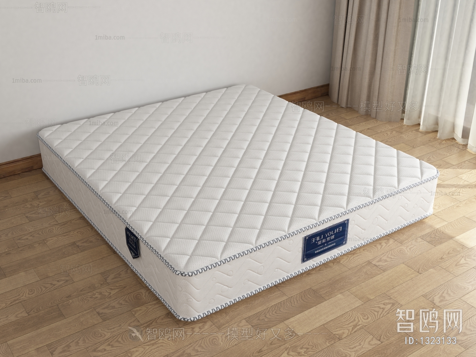 Modern New Chinese Style Double Bed