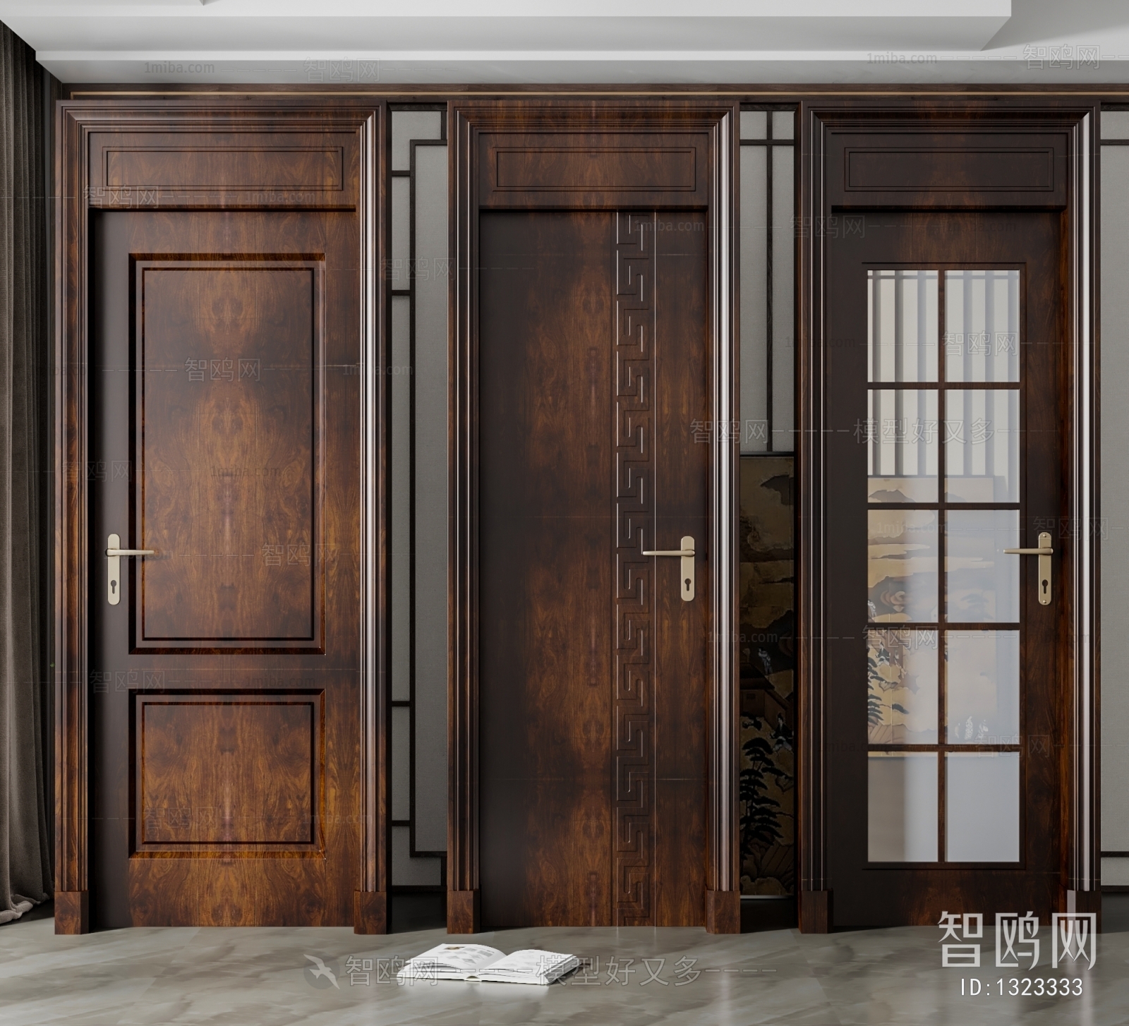 New Chinese Style Single Door