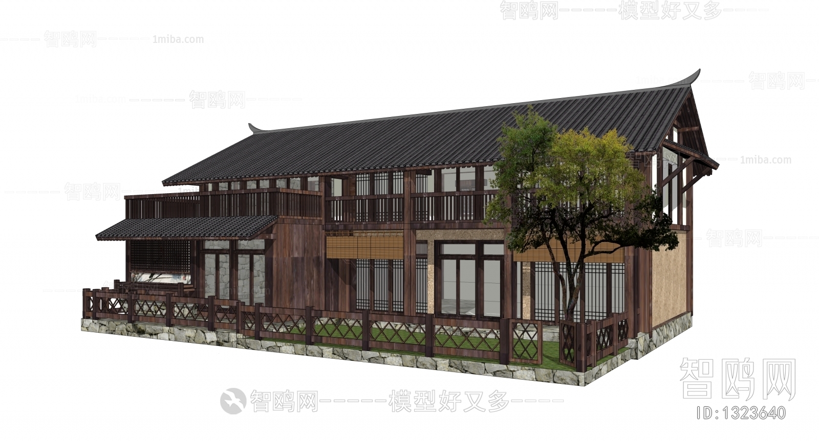 新中式民宿民房建筑