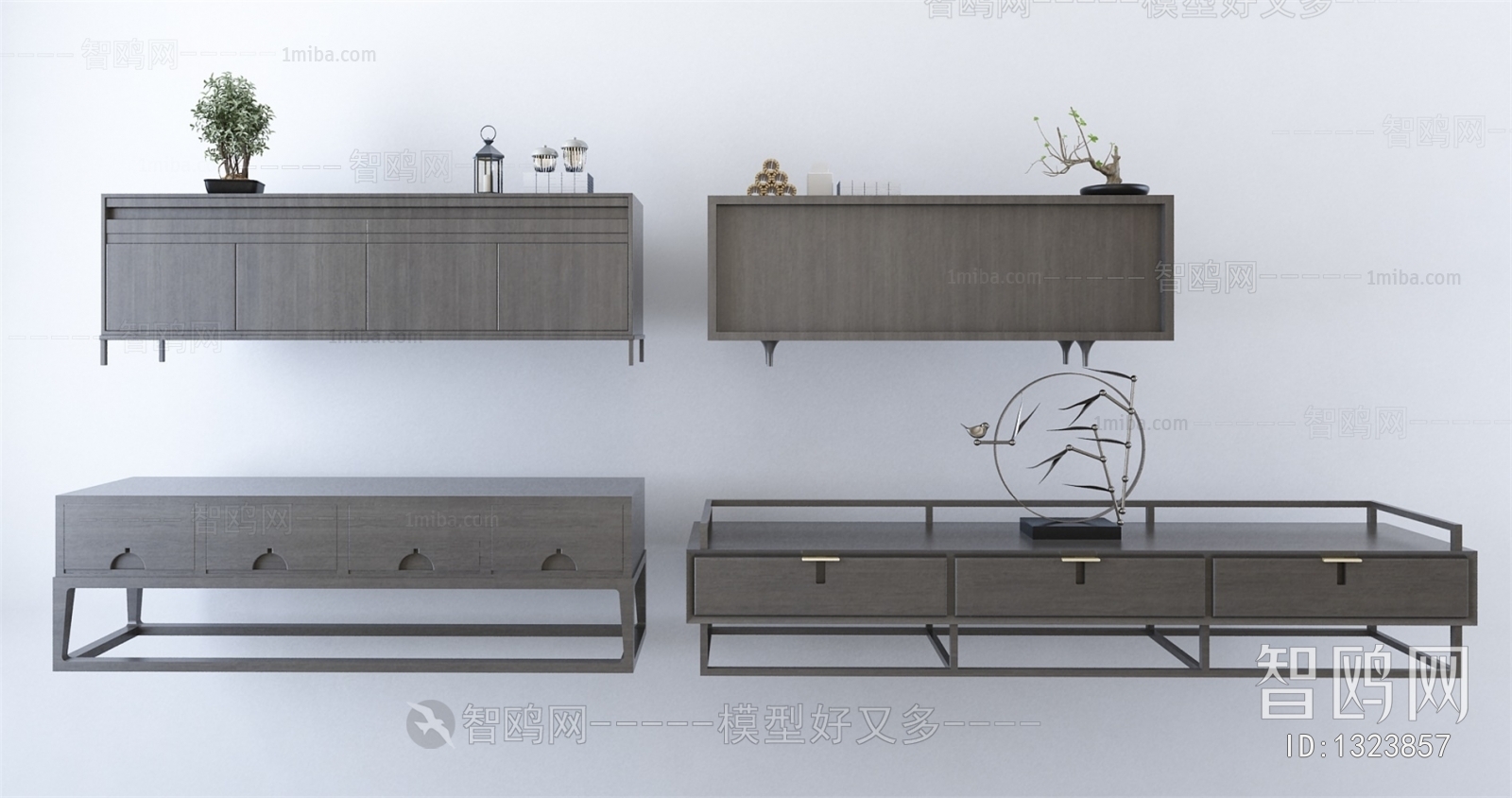 New Chinese Style TV Cabinet