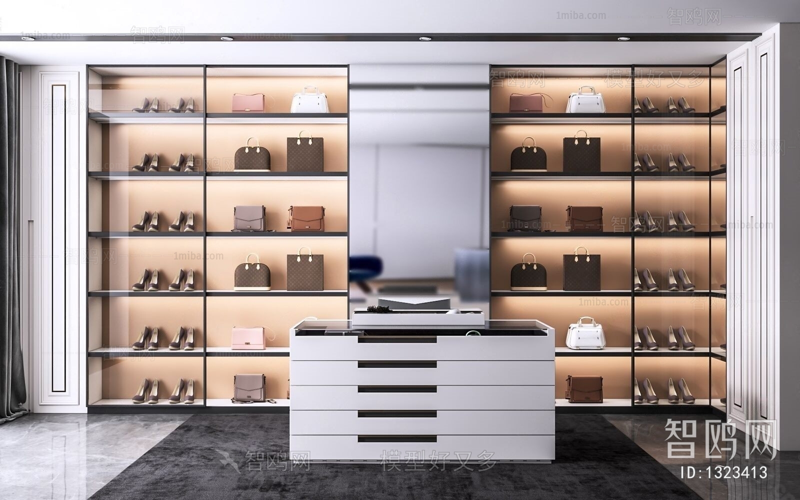 Modern Clothes Storage Area