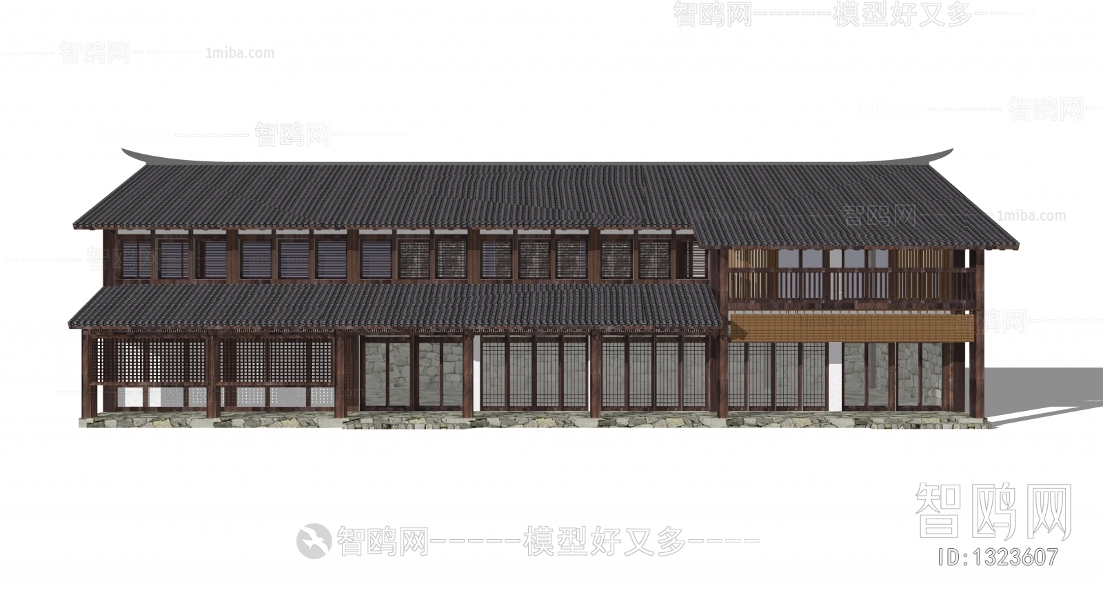 New Chinese Style Villa Appearance