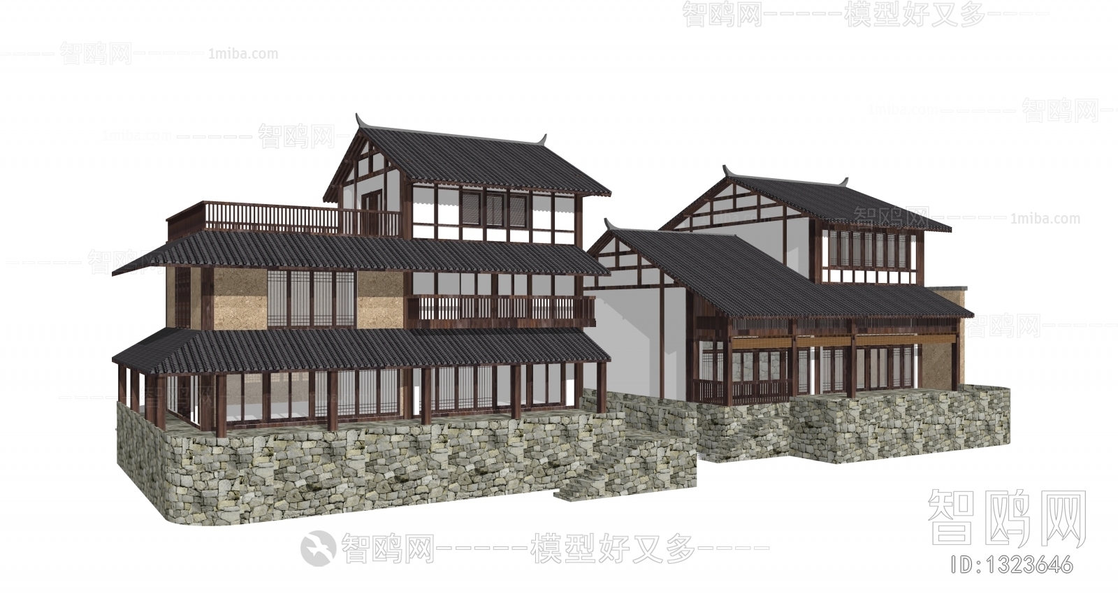 New Chinese Style Villa Appearance