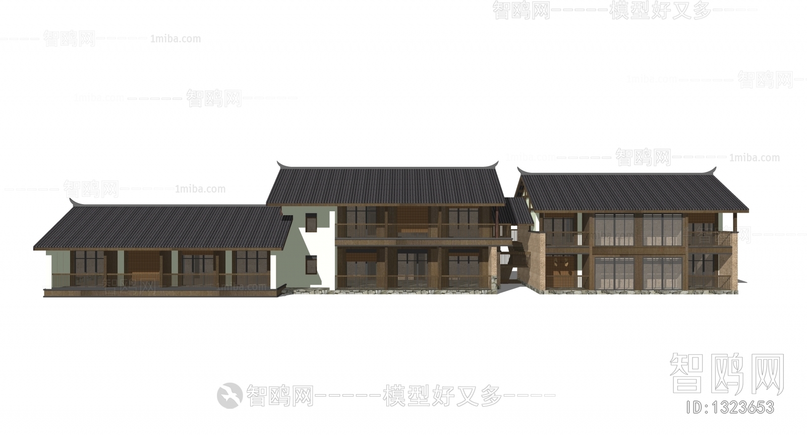 New Chinese Style Villa Appearance