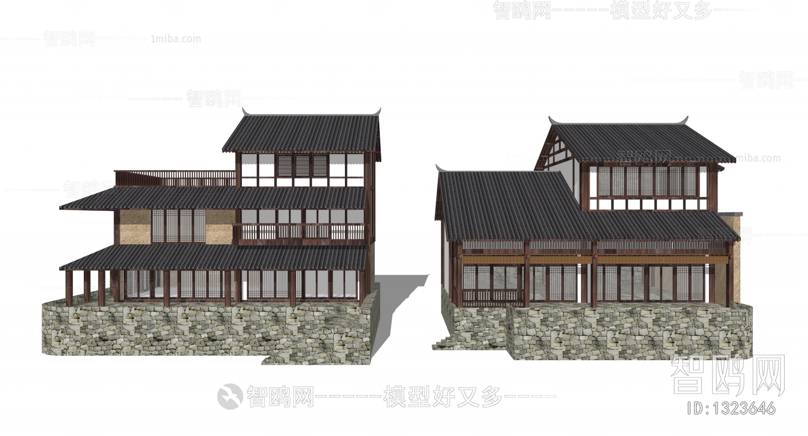 New Chinese Style Villa Appearance