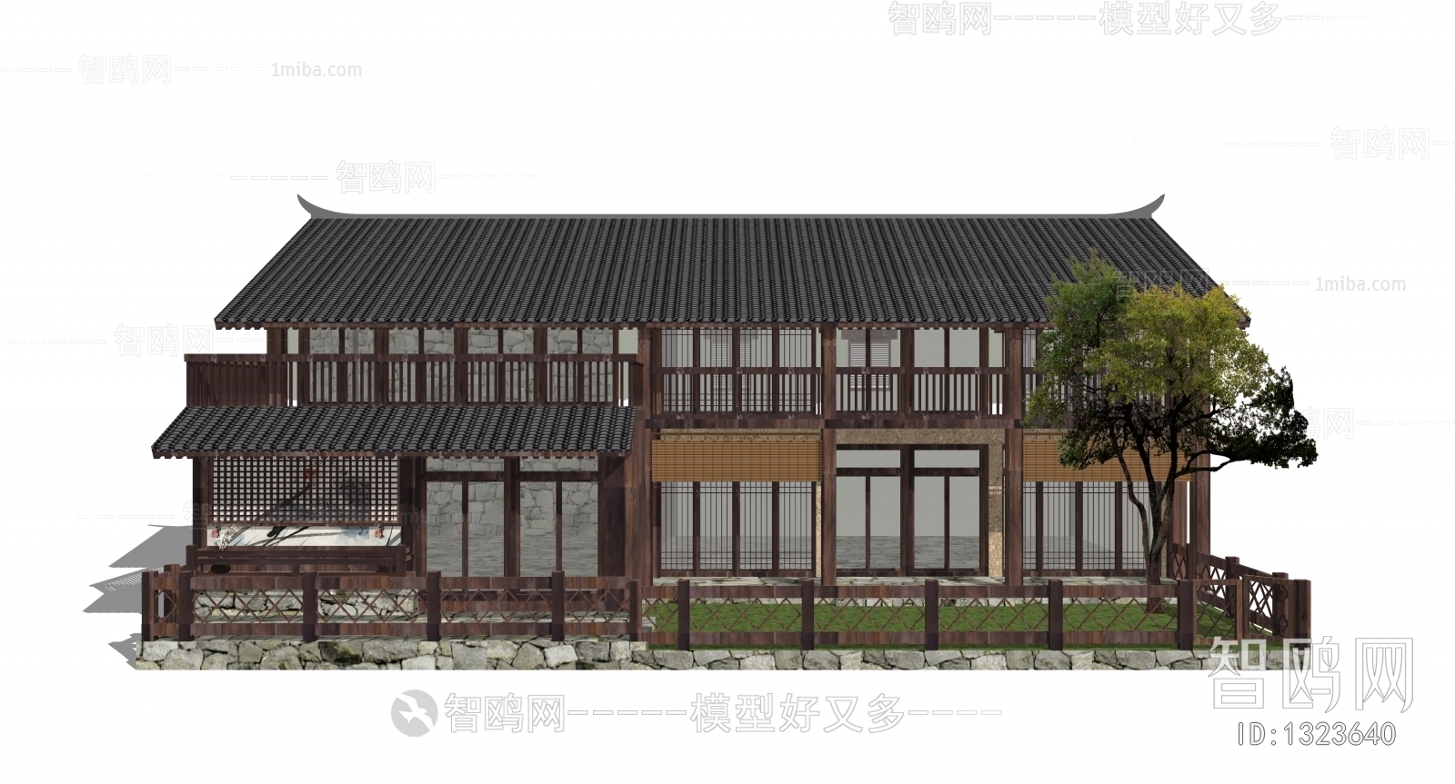 New Chinese Style Villa Appearance