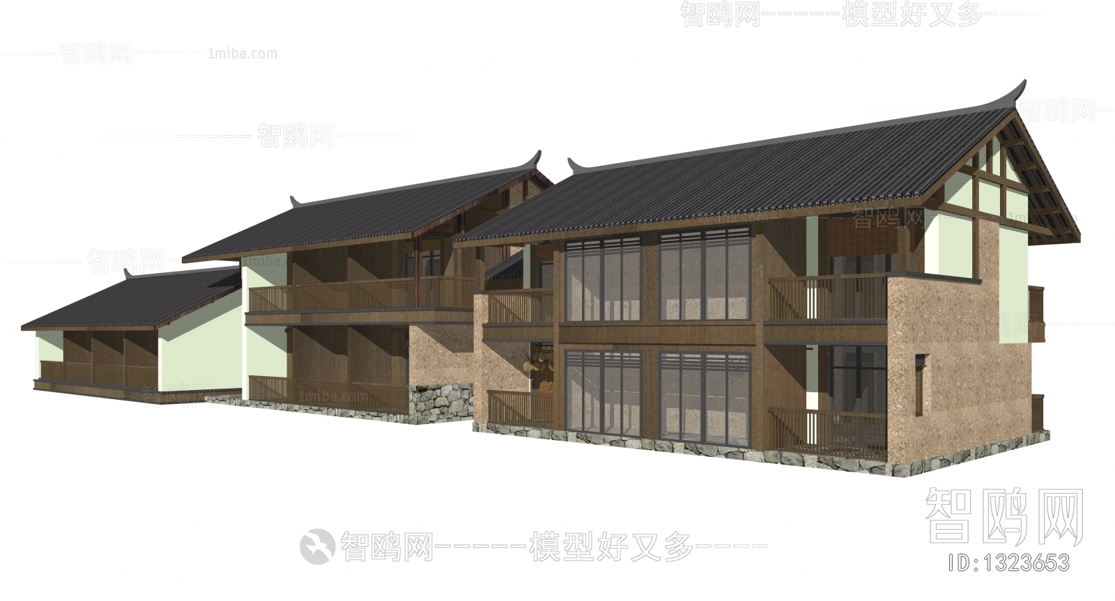 New Chinese Style Villa Appearance