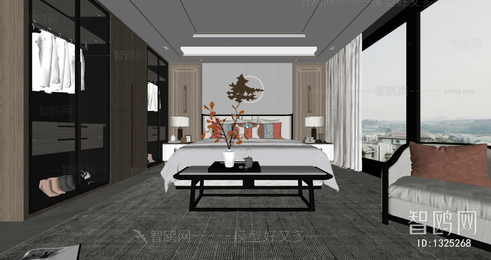 New Chinese Style Bedroom