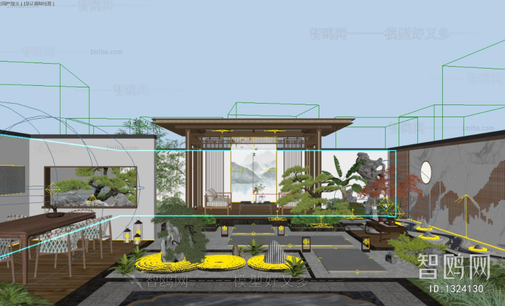 New Chinese Style Courtyard/landscape