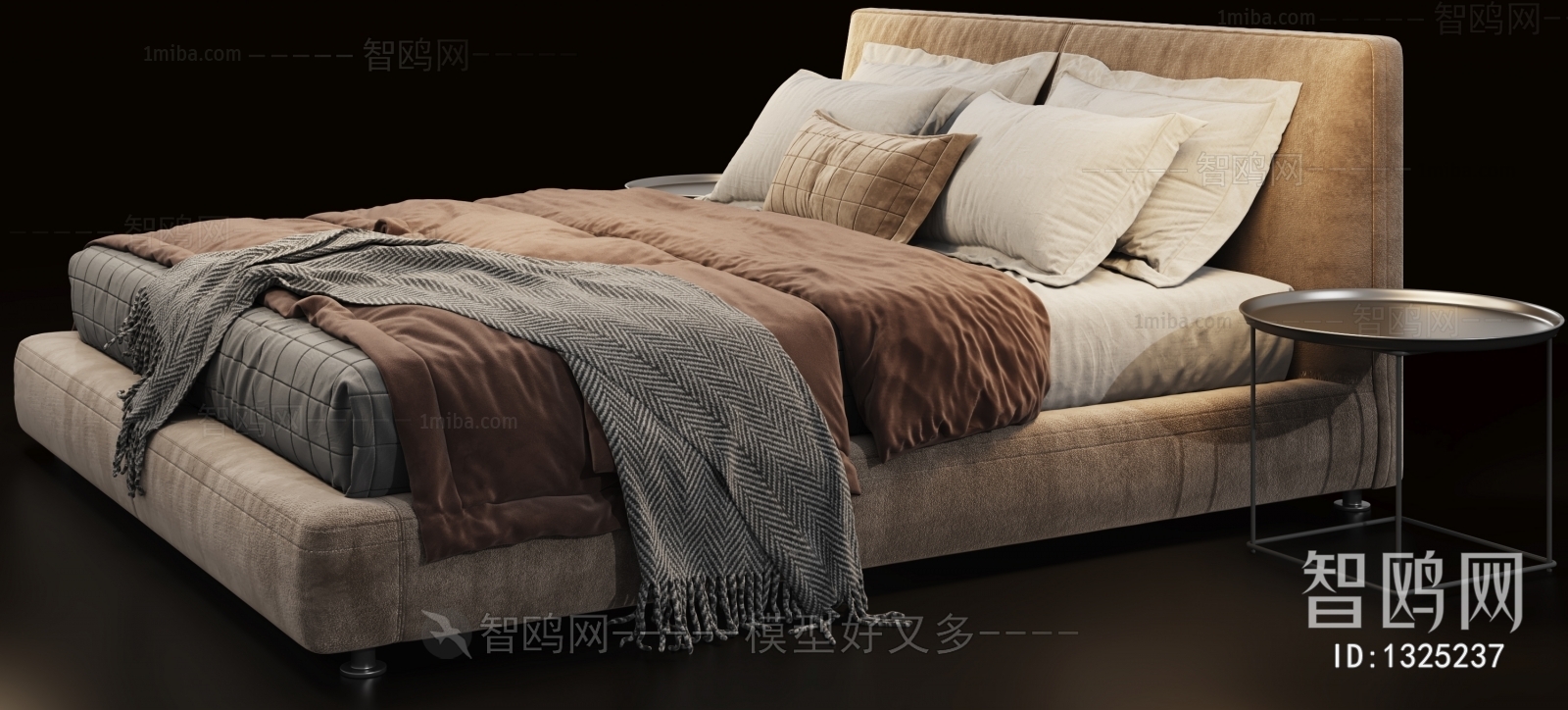 Minotti 现代双人床