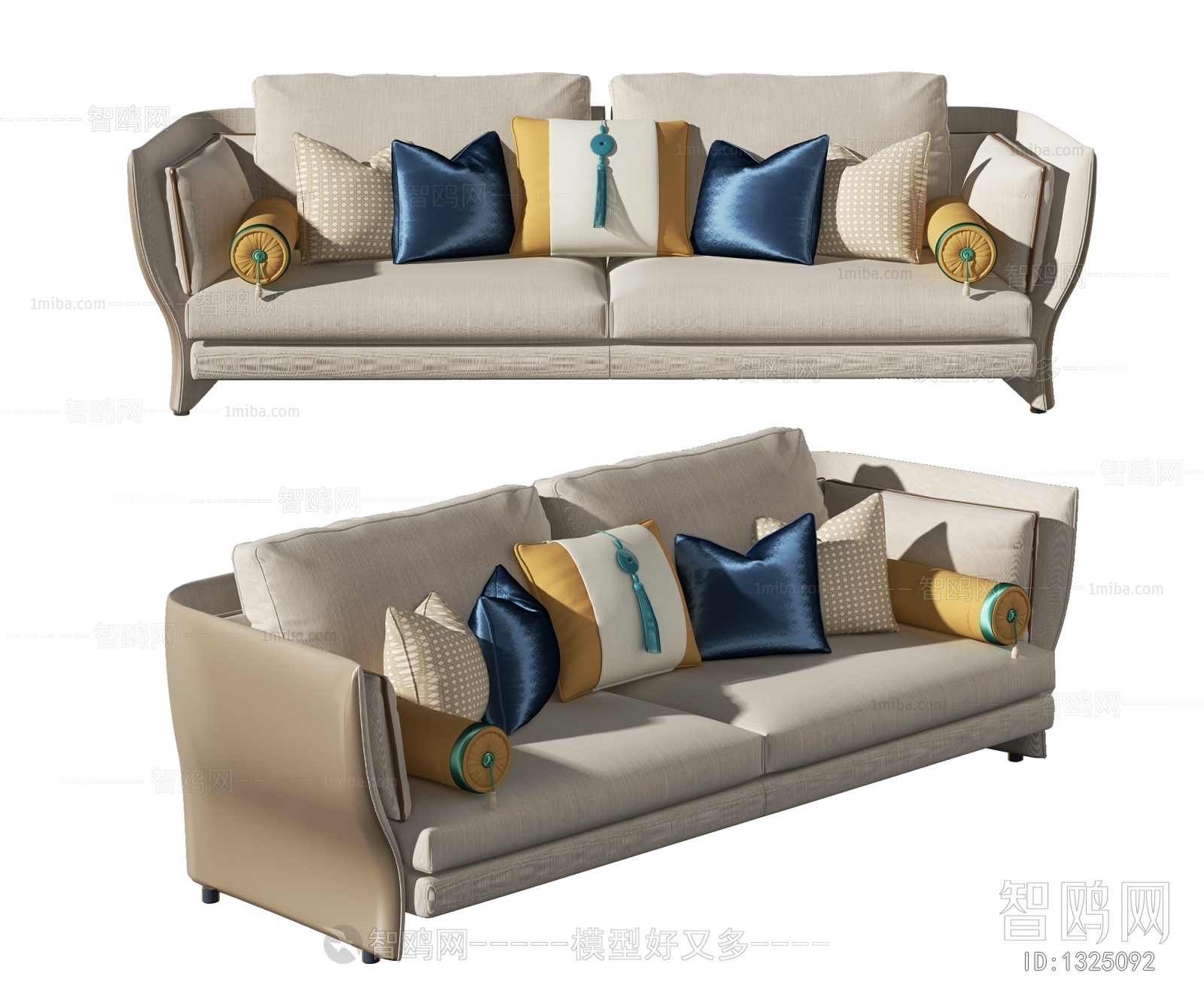 New Chinese Style A Sofa For Two