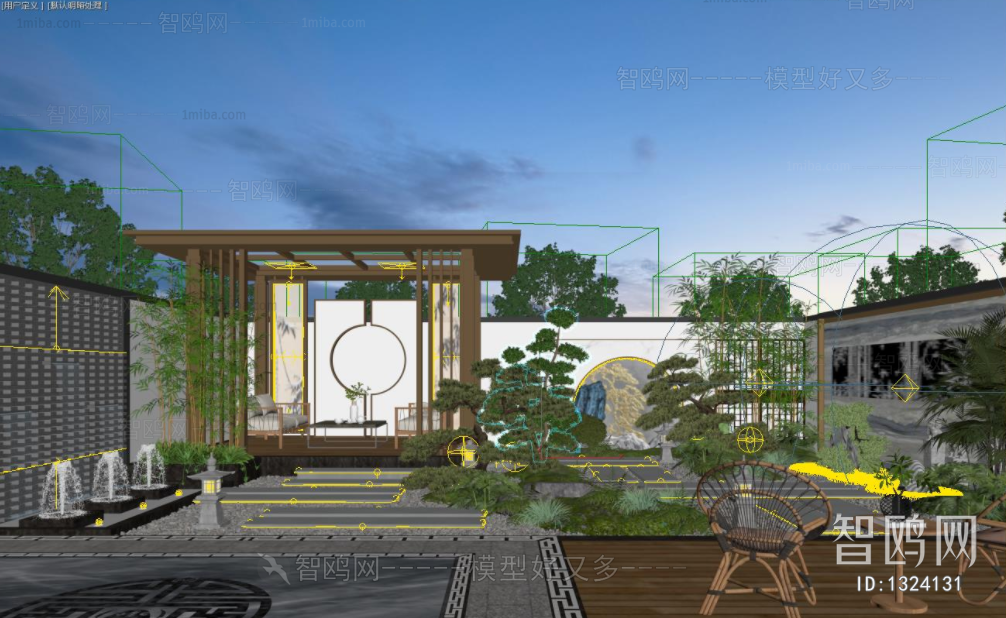 New Chinese Style Courtyard/landscape