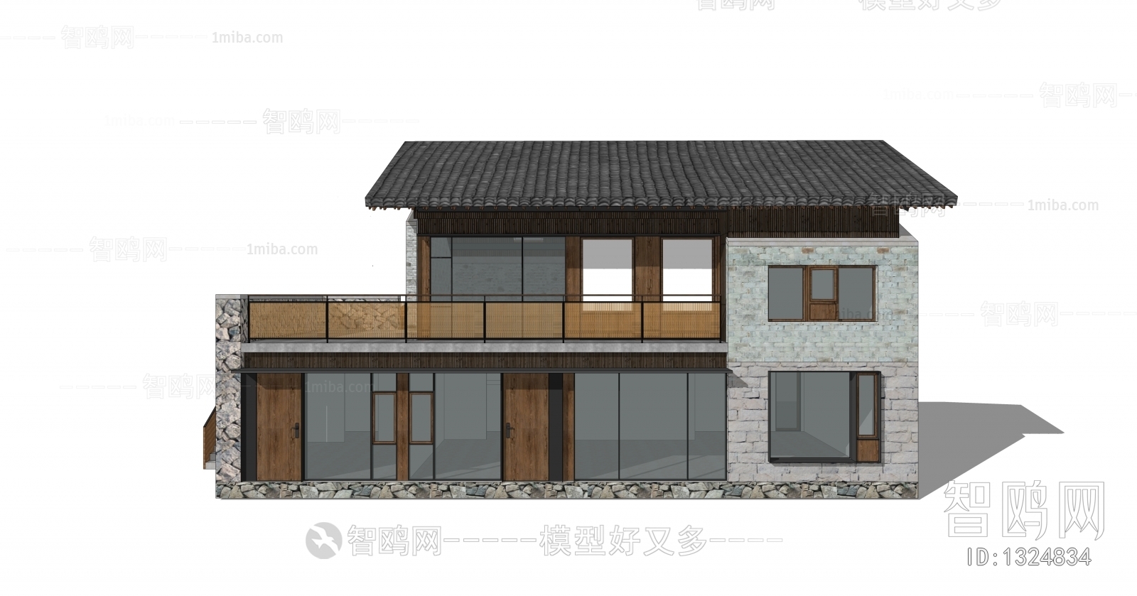 New Chinese Style Villa Appearance